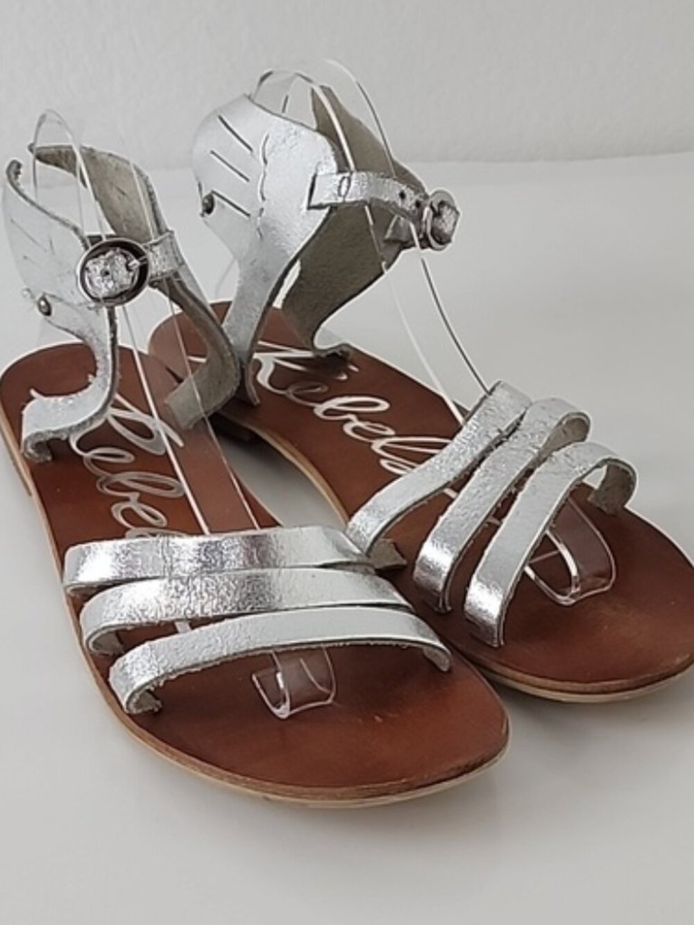 NIB! REBELS Wenona Silver Winged Sandal Sz 9M